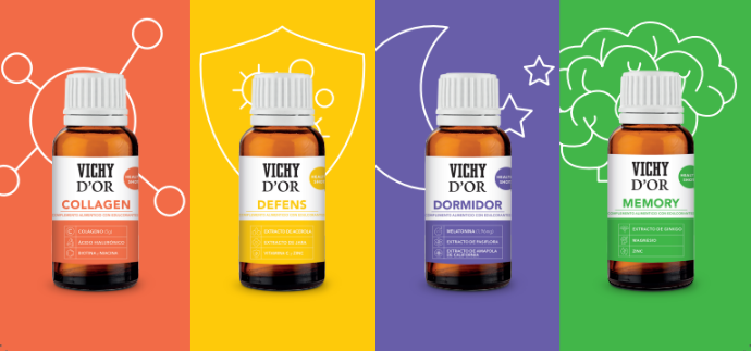 Vichy D'Or con fondo Productos Vichy D'Or